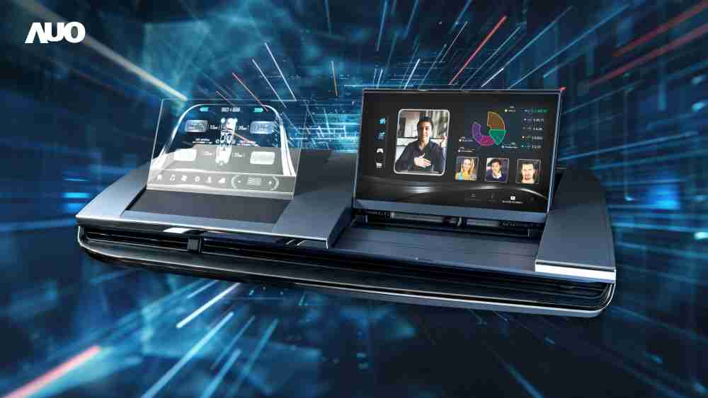 PA直营Micro LED Display HMI解决方案打造透明Micro LED前座仪表，，呈现信息并保留驾驶视野开阔；亦为副驾驶座乘客打造收放自如的Micro LED屏幕，，，，在不影响显示质量的前提于显示区内建镜头，，，，让用户能与视讯对象直接眼神接触，，，，提供绝佳的双向沟通体验